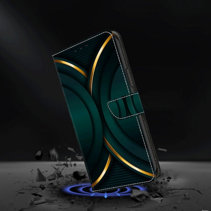 For Motorola Moto G24 Power Crystal 3D Shockproof Protective Leather Phone Case(Gold Outline) by buy2fix