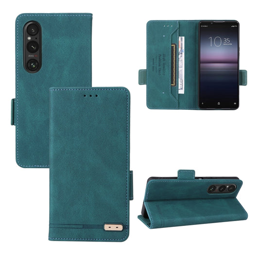 For Sony Xperia 1 VI 2024 Magnetic Clasp Leather Phone Case(Green) by buy2fix