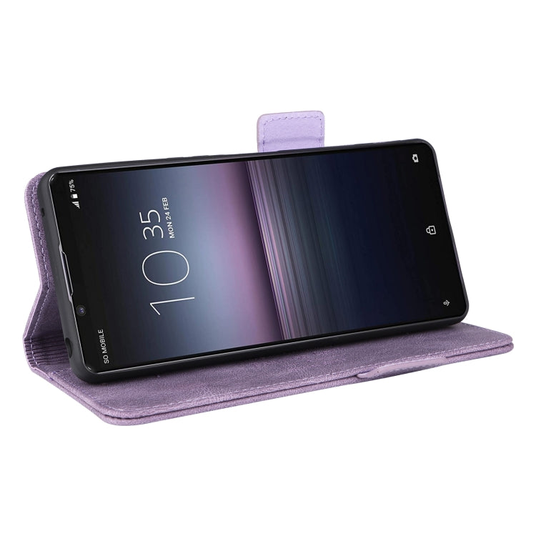 For Sony Xperia 1 VI 2024 Magnetic Clasp Leather Phone Case(Purple) by buy2fix