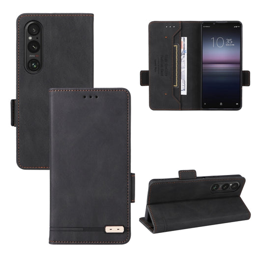 For Sony Xperia 1 VI 2024 Magnetic Clasp Leather Phone Case(Black) by buy2fix