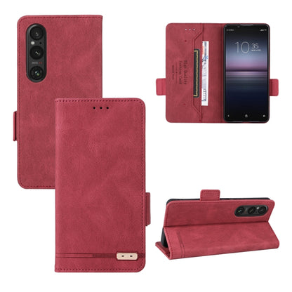 For Sony Xperia 1 VI 2024 Magnetic Clasp Leather Phone Case(Red) by buy2fix