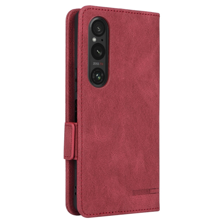 For Sony Xperia 1 VI 2024 Magnetic Clasp Leather Phone Case(Red) by buy2fix