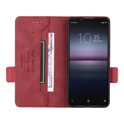 For Sony Xperia 1 VI 2024 Magnetic Clasp Leather Phone Case(Red) by buy2fix