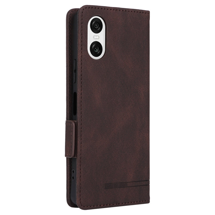 For Sony Xperia 10 VI 2024 Magnetic Clasp Leather Phone Case(Brown) by buy2fix