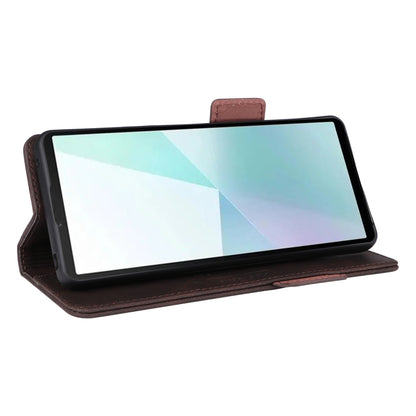 For Sony Xperia 10 VI 2024 Magnetic Clasp Leather Phone Case(Brown) by buy2fix