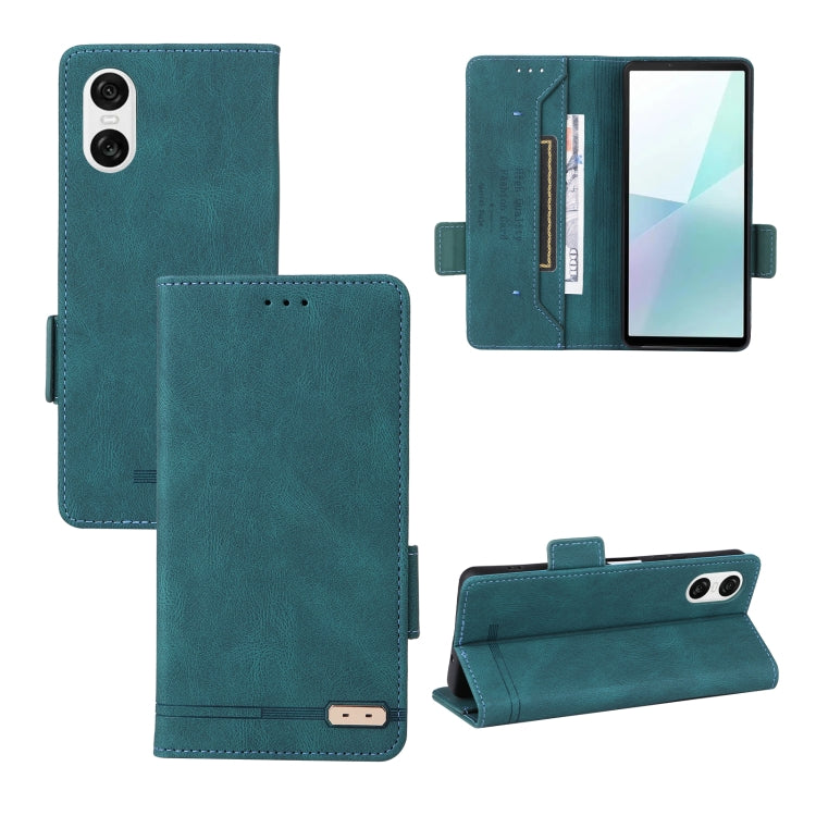 For Sony Xperia 10 VI 2024 Magnetic Clasp Leather Phone Case(Green) by buy2fix