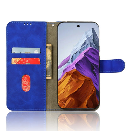 For Google Pixel 9 Pro Skin Feel Magnetic Flip Leather Phone Case(Blue) by buy2fix