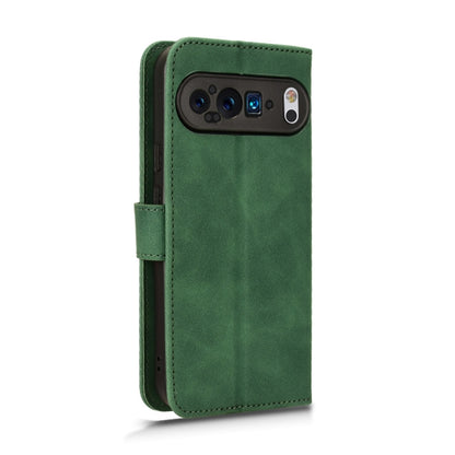 For Google Pixel 9 Pro Skin Feel Magnetic Flip Leather Phone Case(Green) by buy2fix