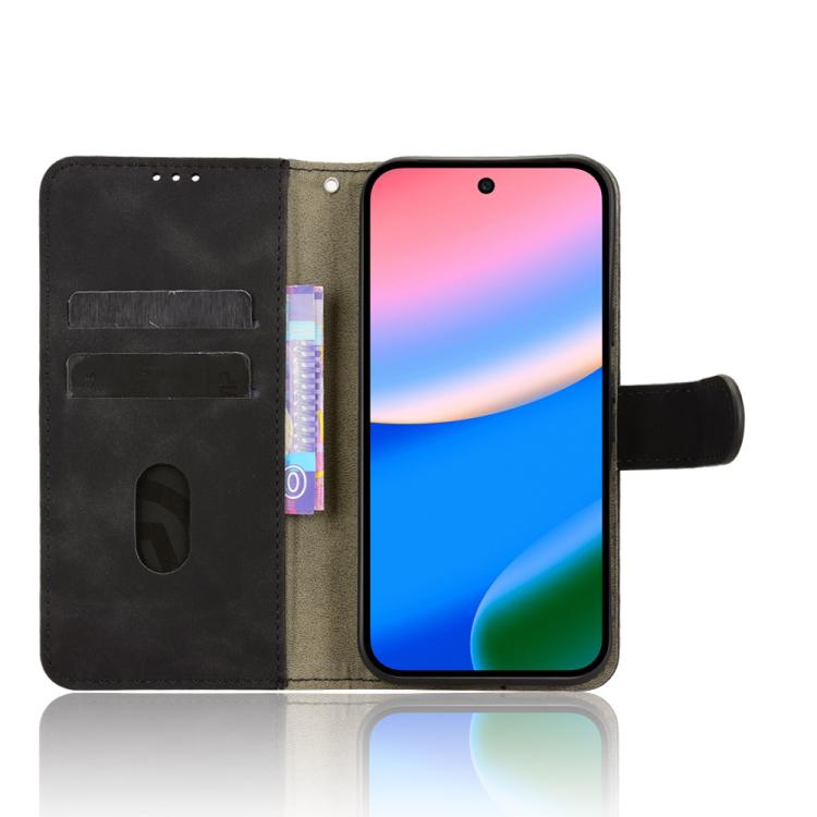 For Google Pixel 10 Pro XL 5G Skin Feel Magnetic Flip Leather Phone Case(Black) - Google Cases by buy2fix | Online Shopping UK | buy2fix