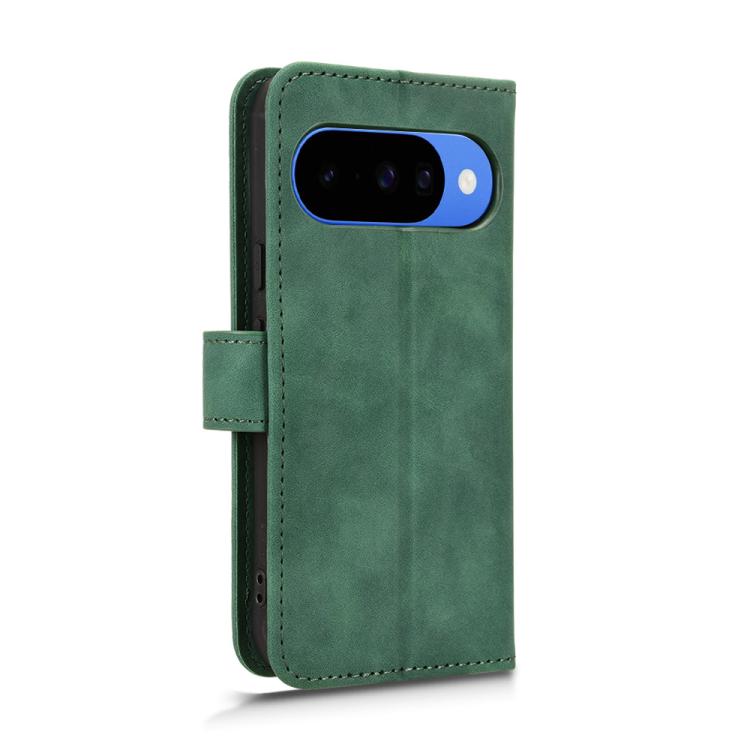 For Google Pixel 10 Pro XL 5G Skin Feel Magnetic Flip Leather Phone Case(Green) - Google Cases by buy2fix | Online Shopping UK | buy2fix