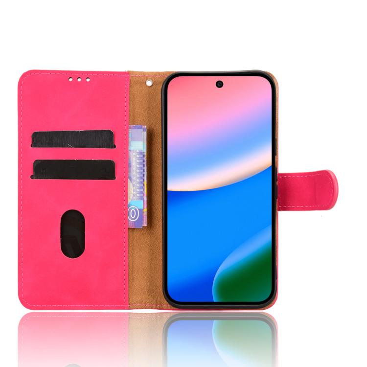 For Google Pixel 10 Pro XL 5G Skin Feel Magnetic Flip Leather Phone Case(Rose Red) - Google Cases by buy2fix | Online Shopping UK | buy2fix