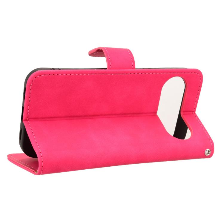 For Google Pixel 10 Pro XL 5G Skin Feel Magnetic Flip Leather Phone Case(Rose Red) - Google Cases by buy2fix | Online Shopping UK | buy2fix