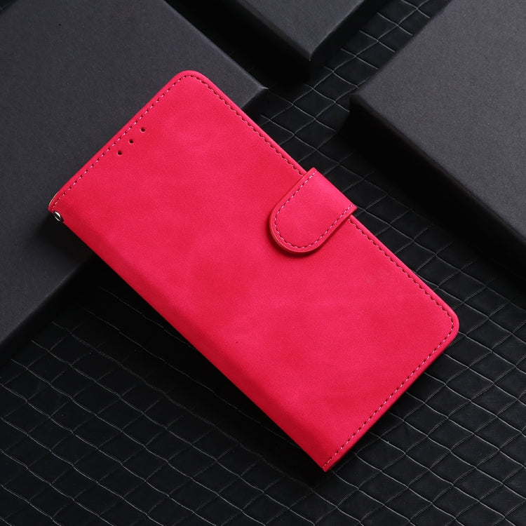 For Sony Xperia 10 VI 2024 Skin Feel Magnetic Flip Leather Phone Case(Rose Red) by buy2fix