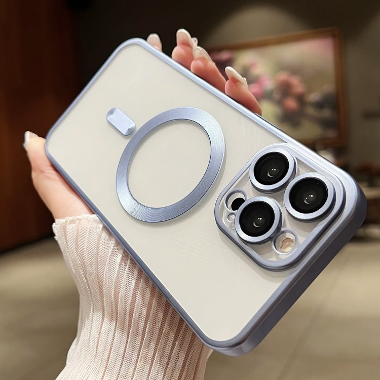 For iPhone 16 Pro MagSafe Magnetic Frosted TPU Phone Case(Sierra Blue) by buy2fix