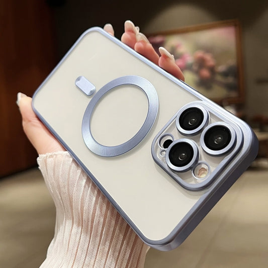 For iPhone 16 Pro MagSafe Magnetic Frosted TPU Phone Case(Sierra Blue) by buy2fix
