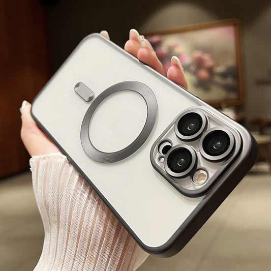 For iPhone 16 Pro MagSafe Magnetic Frosted TPU Phone Case(Black) by buy2fix