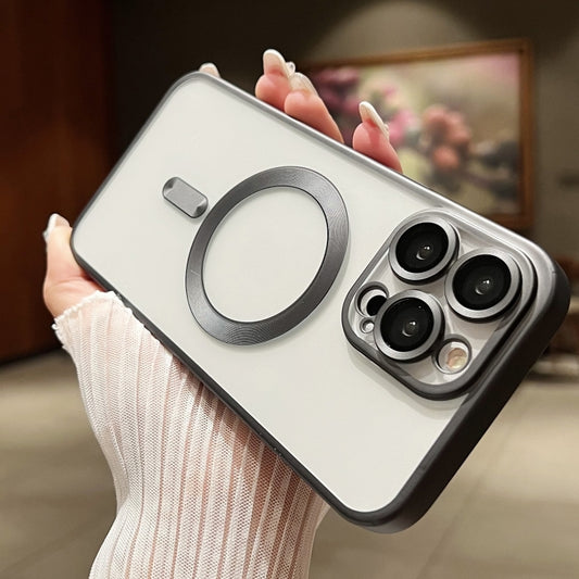 For iPhone 16 Pro MagSafe Magnetic Frosted TPU Phone Case(Titanium) by buy2fix