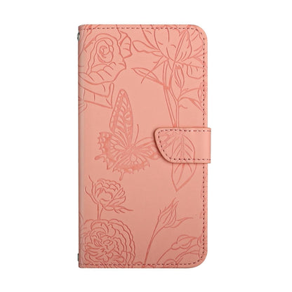 For Google Pixel 9 Pro Skin Feel Butterfly Embossed Flip Leather Phone Case(Pink) by buy2fix