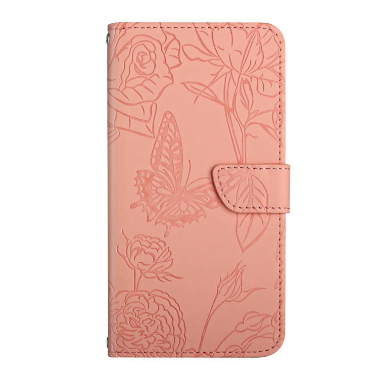 For Google Pixel 9 Pro XL Skin Feel Butterfly Embossed Flip Leather Phone Case(Pink) by buy2fix
