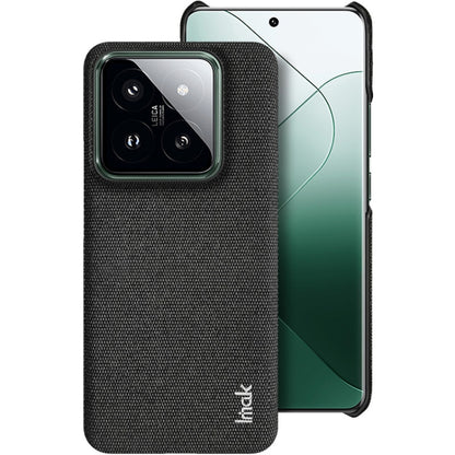 For Xiaomi 14 5G imak Ruiyi Series Cloth Texture PU + PC Phone Case(Black) - Xiaomi Cases by imak | Online Shopping UK | buy2fix