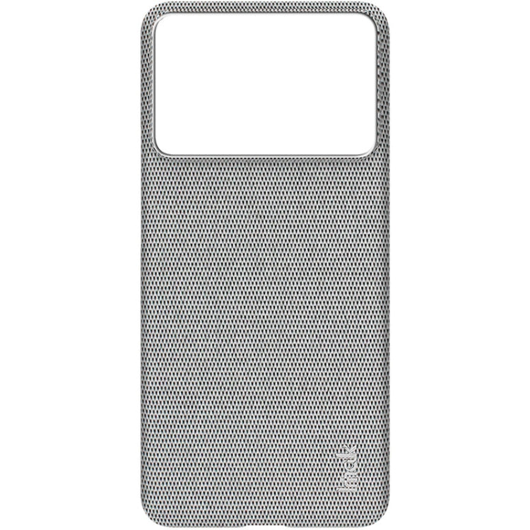 For Xiaomi Redmi K70 5G/K70 Pro 5G imak Ruiyi Series Cloth Texture PU + PC Phone Case(Light Grey) - Xiaomi Cases by imak | Online Shopping UK | buy2fix