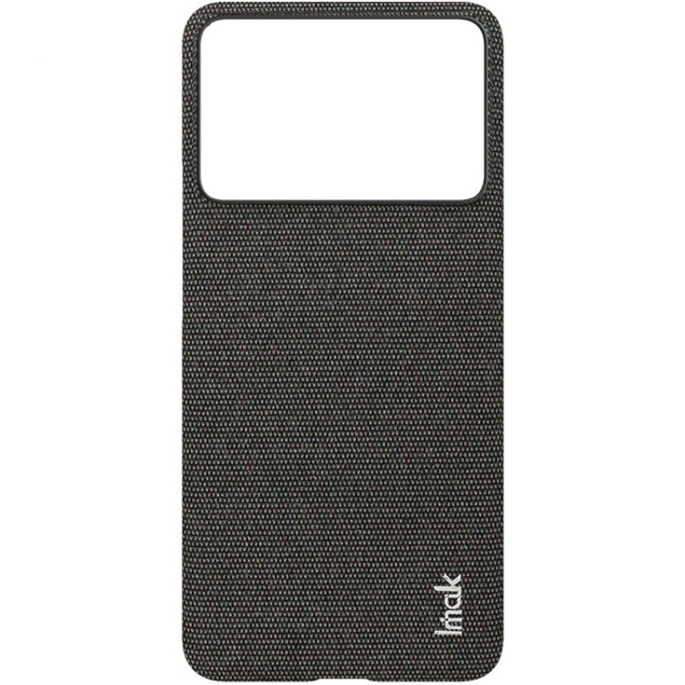 For Xiaomi Poco X6 Pro 5G/Redmi K70E 5G imak Ruiyi Series Cloth Texture PU + PC Phone Case(Black) - Xiaomi Cases by imak | Online Shopping UK | buy2fix