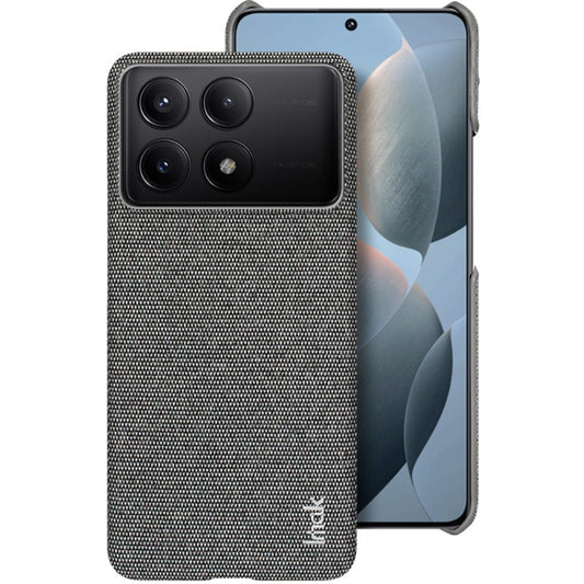 For Xiaomi Poco X6 Pro 5G/Redmi K70E 5G imak Ruiyi Series Cloth Texture PU + PC Phone Case(Dark Grey) - Xiaomi Cases by imak | Online Shopping UK | buy2fix