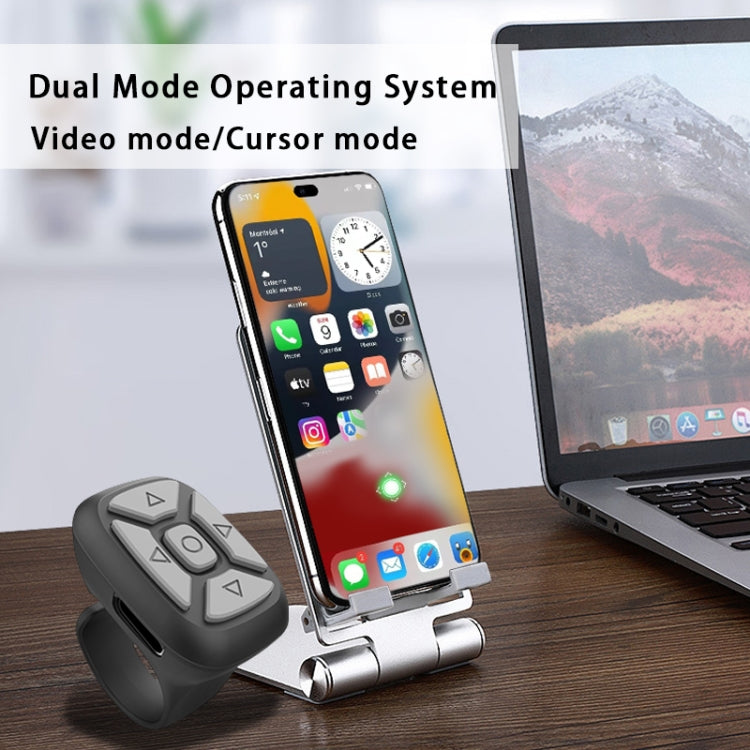 S18 Portable Smart Wireless Bluetooth Ring Remote Control(Black) - Phone Remote Control by buy2fix | Online Shopping UK | buy2fix