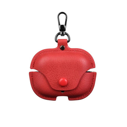 For Huawei FreeBuds SE 4 ANC Business Leather Earphone Protective Case with Hook(Red)