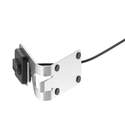 For Fitbit Charge 6 / Luxe Portable Magnetic Metal Charger Holder(Silver) by buy2fix