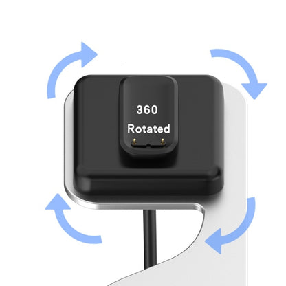 For Fitbit Charge 6 / Luxe Portable Magnetic Metal Charger Holder(Silver) by buy2fix