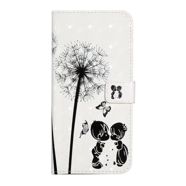 For iPhone 16 Pro Max Oil Embossed 3D Drawing Leather Phone Case(Couple Dandelion) by buy2fix