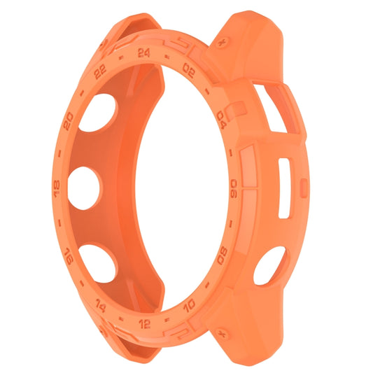 For Garmin Tactix 7 Amoled Armor Hollow TPU Watch Protective Case(Orange) - Watch Cases by buy2fix | Online Shopping UK | buy2fix