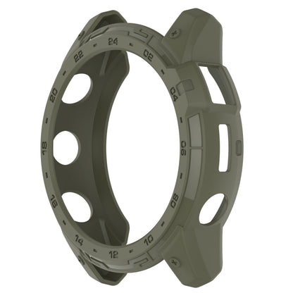 For Garmin Tactix 7 Amoled Armor Hollow TPU Watch Protective Case(Green) - Watch Cases by buy2fix | Online Shopping UK | buy2fix
