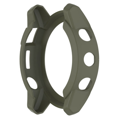 For Garmin Tactix 7 Amoled Armor Hollow TPU Watch Protective Case(Green) - Watch Cases by buy2fix | Online Shopping UK | buy2fix
