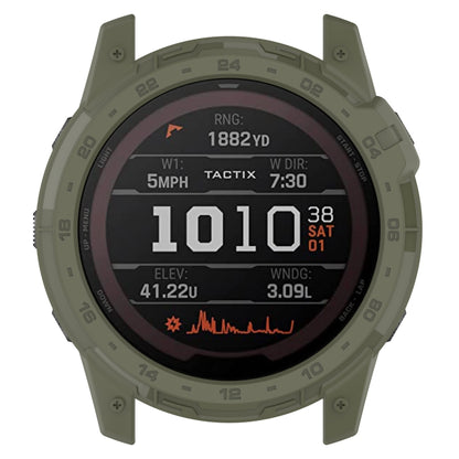 For Garmin Tactix 7 Amoled Armor Hollow TPU Watch Protective Case(Green) - Watch Cases by buy2fix | Online Shopping UK | buy2fix