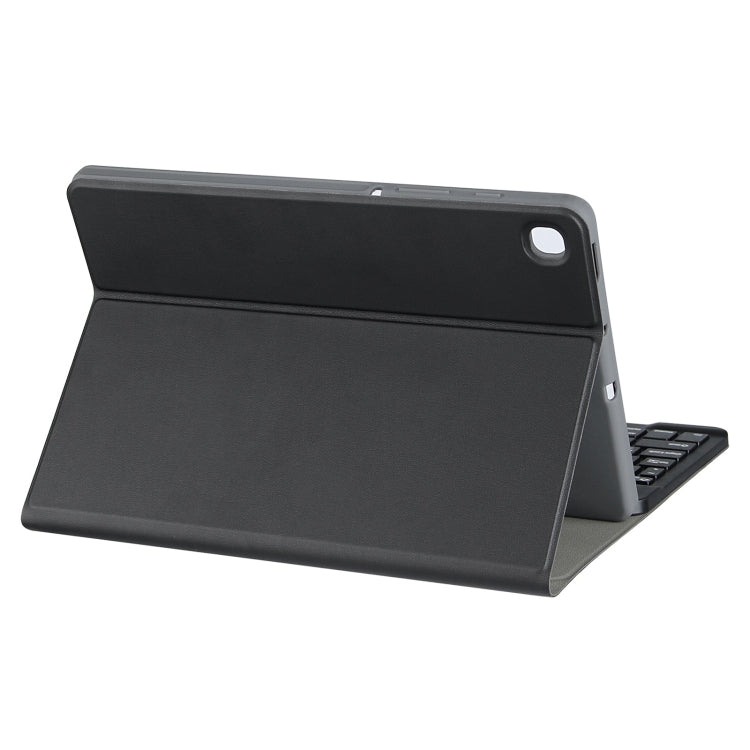 For Samsung Galaxy Tab A9+ Square Cap Bluetooth Keyboard Leather Case with Pen Slot(Black) by buy2fix