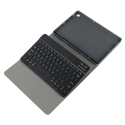 For Samsung Galaxy Tab A9+ Square Cap Bluetooth Keyboard Leather Case with Pen Slot(Black) by buy2fix