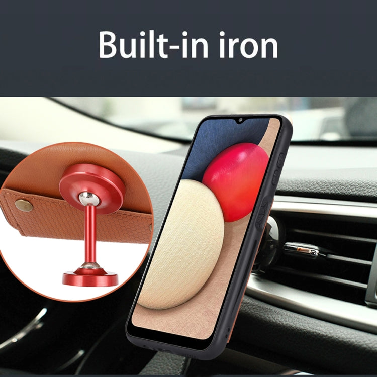 For Samsung Galaxy A55 5G Double Buckle Card Slots Magnetic Phone Case(Black) by buy2fix