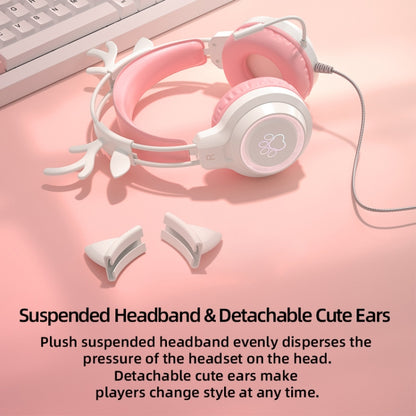 G35 Cute Cat RGB Head-mounted Wired Gaming Earphone(Black) by buy2fix