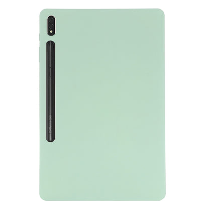 For Samsung Galaxy Tab S9 FE+ / S10+ Pure Color Liquid Silicone Shockproof Tablet Case(Green) by buy2fix