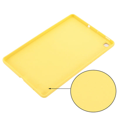 For Samsung Galaxy Tab S6 Lite 2024 Pure Color Liquid Silicone Shockproof Tablet Case(Yellow) - Other Galaxy Tab PC by buy2fix | Online Shopping UK | buy2fix