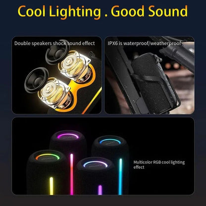 awei Y788 RGB Light Portable Outdoor Bluetooth Speaker(Black) - Desktop Speaker by awei | Online Shopping UK | buy2fix