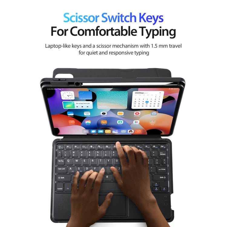 For Xiaomi Pad 6 / 6 Pro DUX DUCIS DK Floating Magnetic Keyboard Leather Tablet Case with Holder(Black) - Xiaomi Keyboard by DUX DUCIS | Online Shopping UK | buy2fix