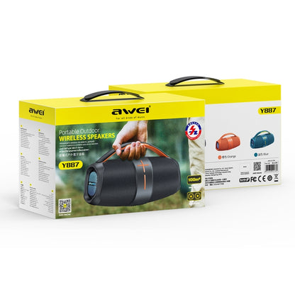 awei Y887 Portable Outdoor Bluetooth Speaker(Blue) - Desktop Speaker by awei | Online Shopping UK | buy2fix