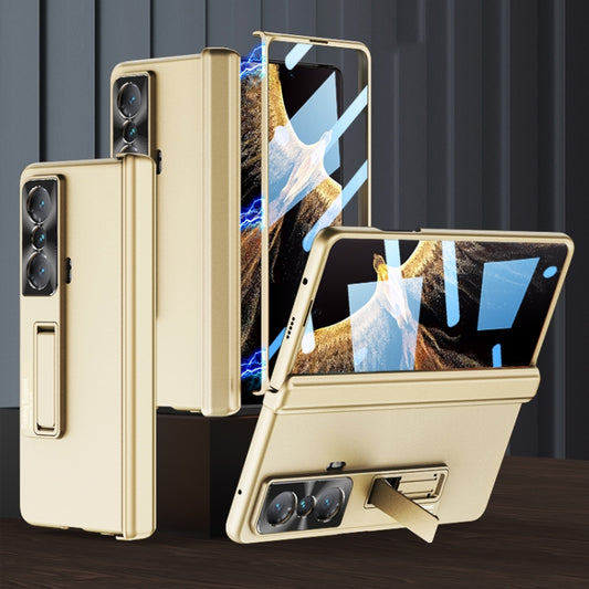 For Honor Magic VS GKK Integrated Magnetic Folding Hinge All-inclusive Phone Case(Gold) - Honor Cases by GKK | Online Shopping UK | buy2fix
