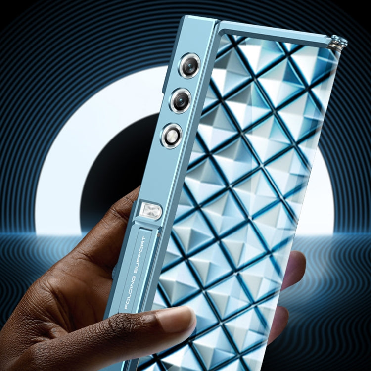 For Honor V Purse GKK Integrated Magnetic Folding Metal Full Coverage Phone Case(Blue) - Honor Cases by GKK | Online Shopping UK | buy2fix