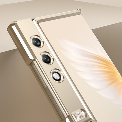 For Honor V Purse GKK Integrated Magnetic Folding Metal Full Coverage Phone Case(Gold) - Honor Cases by GKK | Online Shopping UK | buy2fix