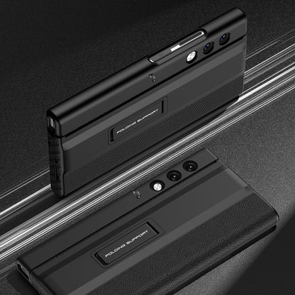 For Honor V Purse GKK Full Coverage Folding Leather Phone Case with Holder(Black) - Honor Cases by GKK | Online Shopping UK | buy2fix