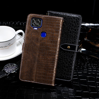 For ZTE Axon 11 SE 5G idewei Crocodile Texture Horizontal Flip Leather Case with Holder & Card Slots & Wallet(Black) - ZTE Cases by idewei | Online Shopping UK | buy2fix